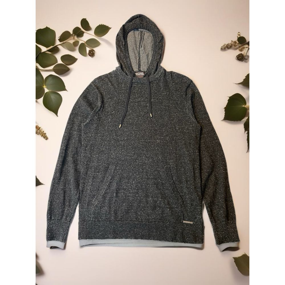 Michael Kors Men's Charcoal Gray Zip Up Hoodie Sweatshirt Casual Athletic M